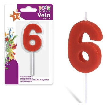 Vela Vermelha Nº 6