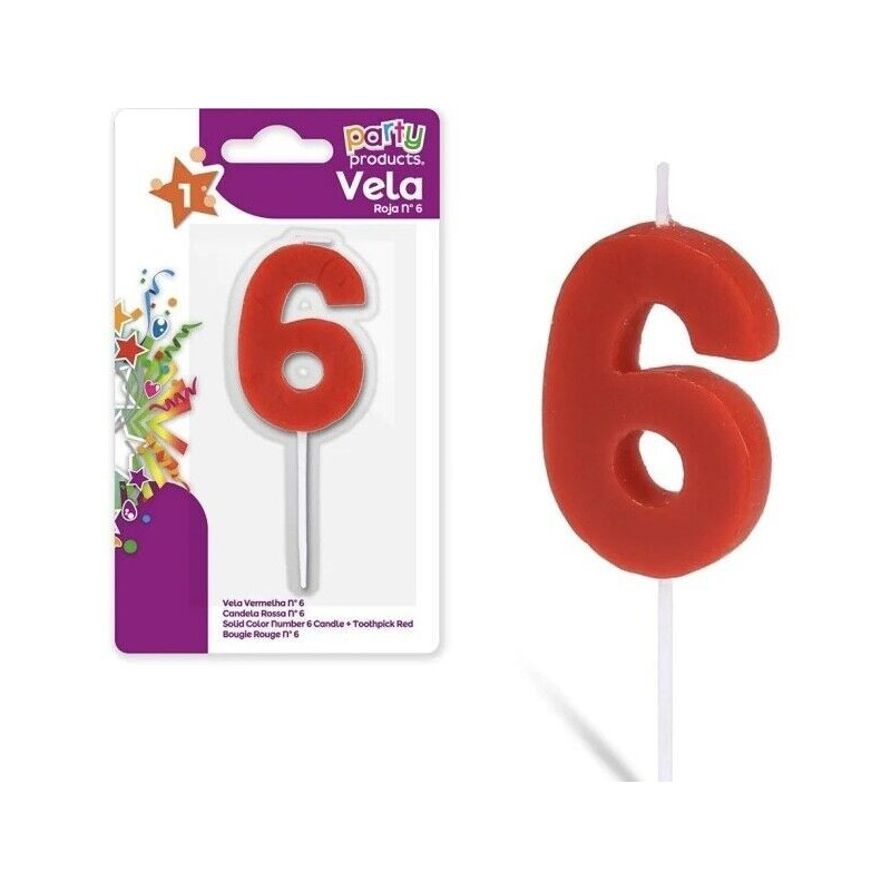 Vela Vermelha Nº 6