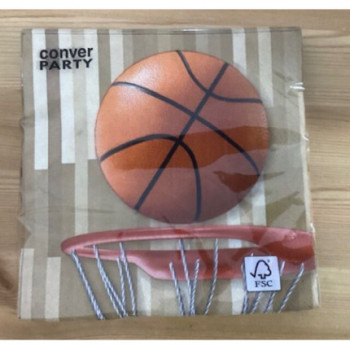 20 guardanapos 33x33cm Basquetebol