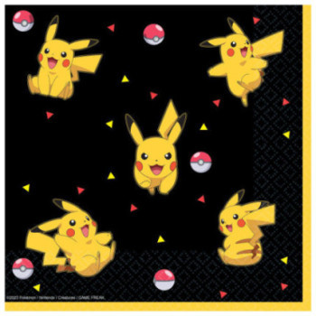 16 guardanapos 33x33cm Pokemon 2024