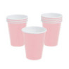 8 copos 270ml rosa bebé