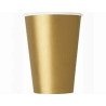14 copos papel 270ml dourado
