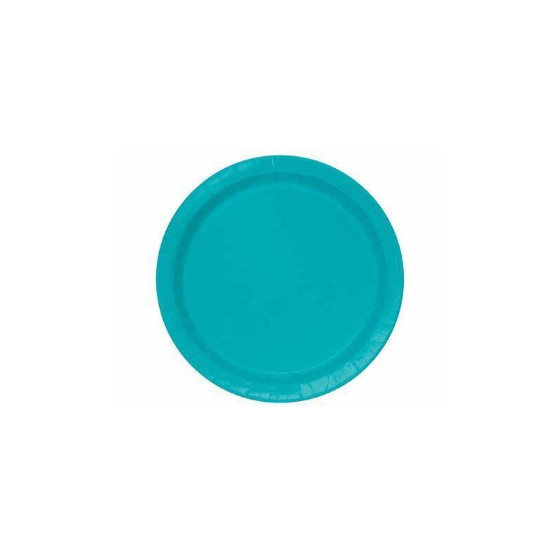 20 pratos Caribbean Teal 17,1cm