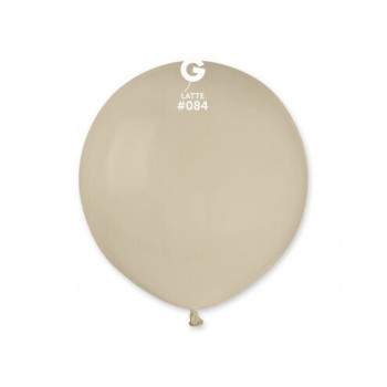 5 balões latex gemar 48cm - 19"  Latte