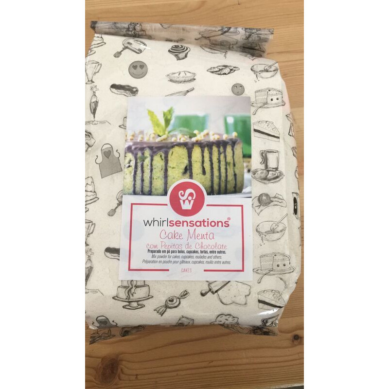 Cake de menta com pepitas de chocolate - 1Kg