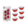 100 formas de papel 6cm vermelho