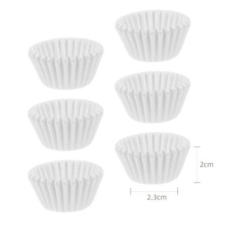 100 formas de papel 6cm branco