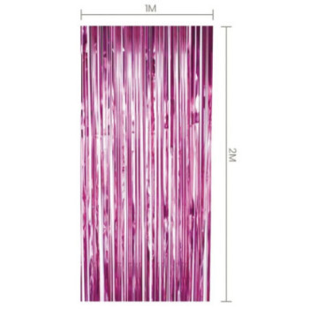 Cortina rosa 1x2m