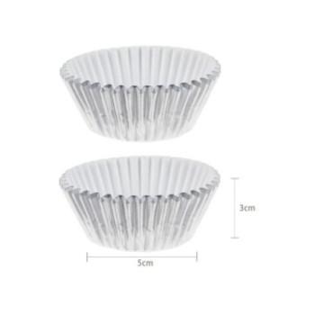 60 formas de papel prateado 11cm