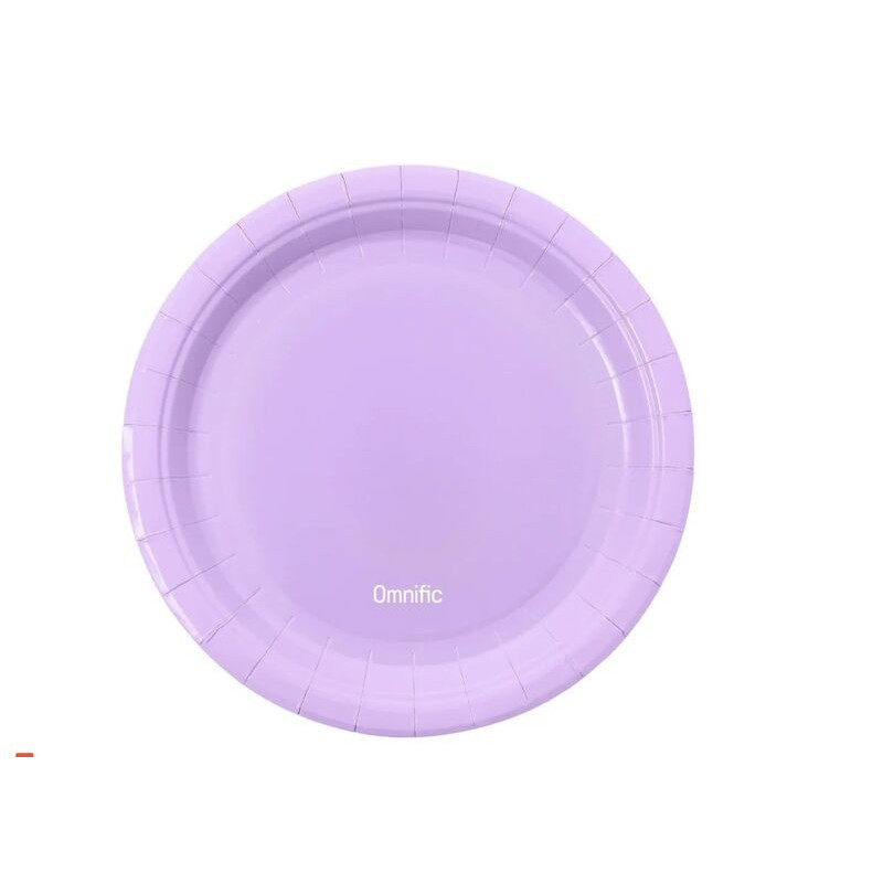 7 pratos 18cm lilás