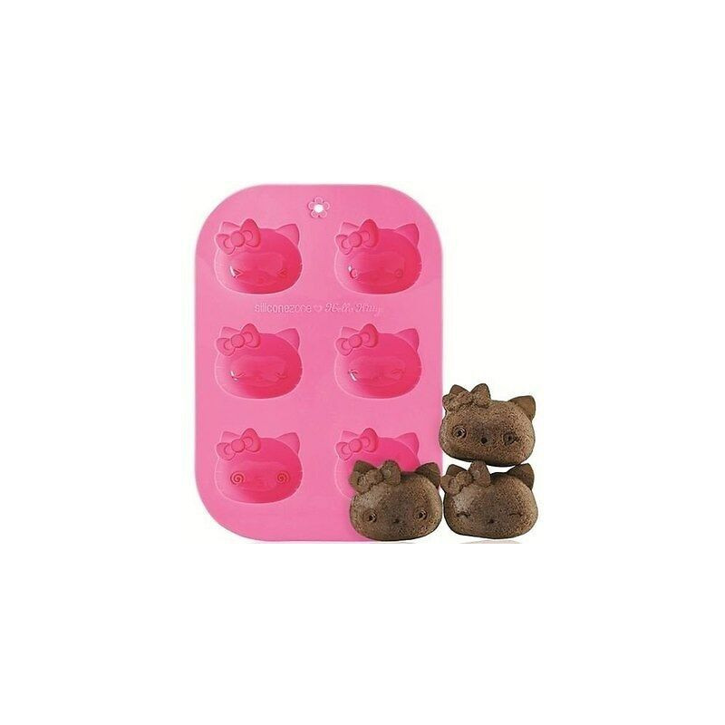 Moldes 6 Muffins - hello Kitty
