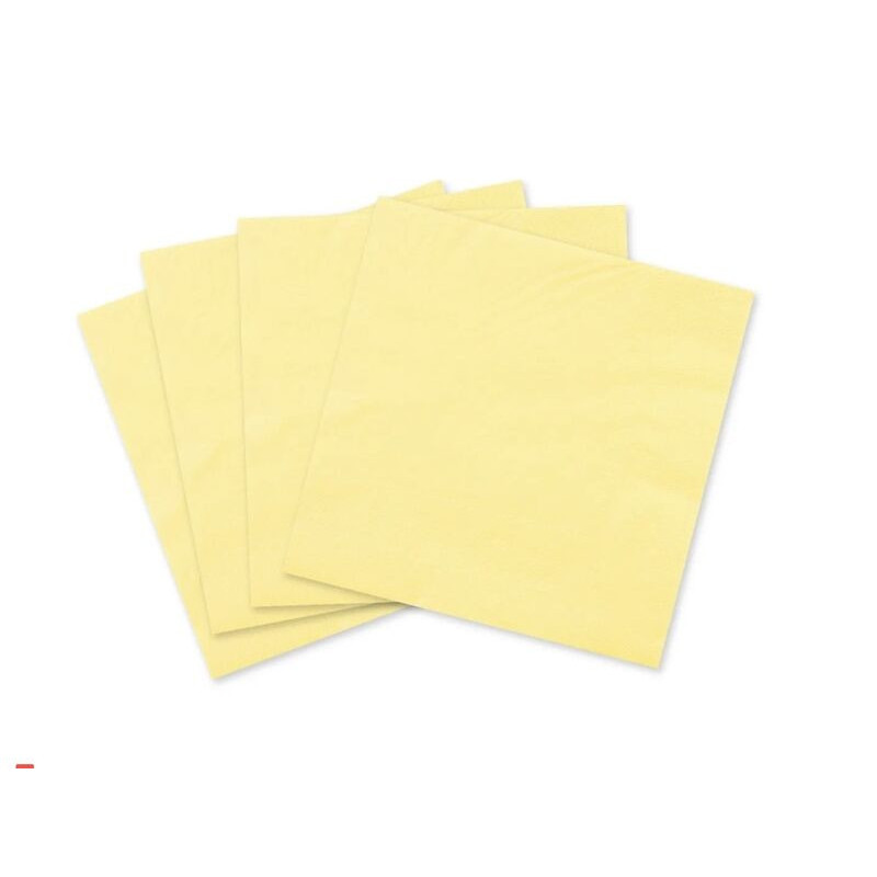16 guardanapos 33x33cm amarelo
