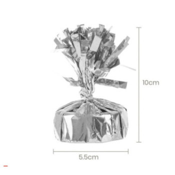 Peso para balões prateado