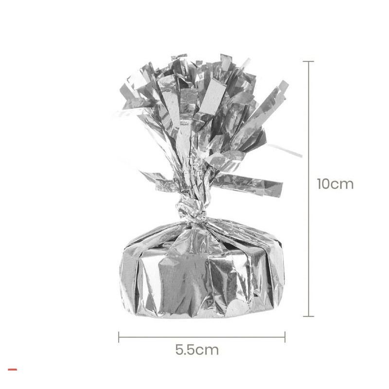 Peso para balões prateado