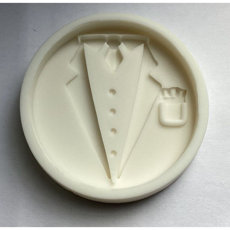 Molde silicone casaco homem