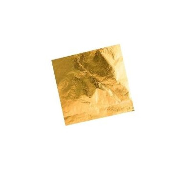 Folha de ouro comestível 10,5x10,50cm