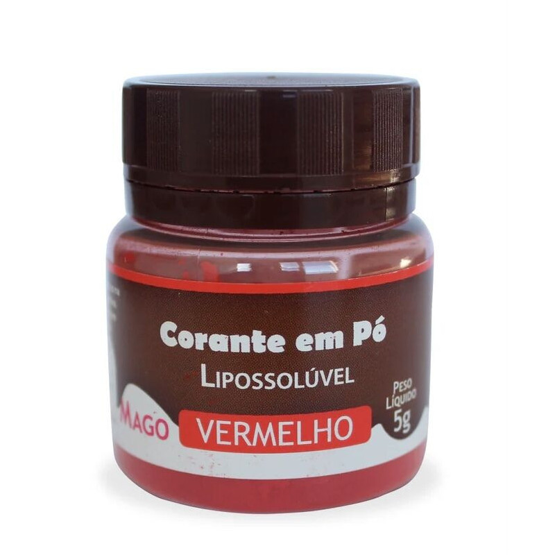 Corante em pó lipossoluvel vermelho 5g