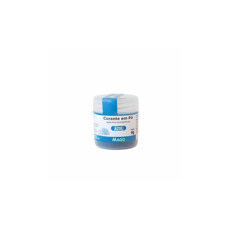 Corante em pó hidrossoluvel Mago 6g azul