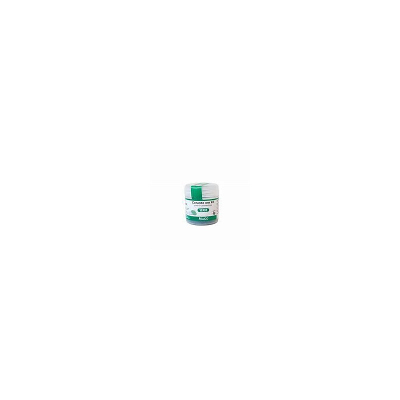 Corante em pó hidrossoluvel Mago 6g verde