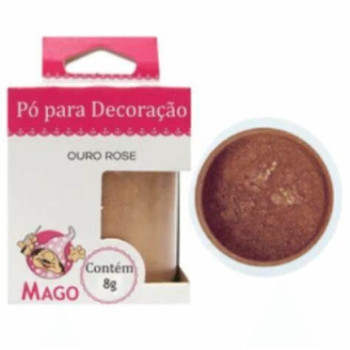 Corante em pó Mago 8g ouro rose