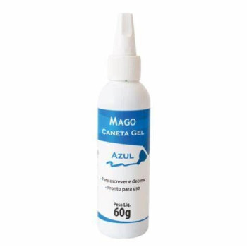 Caneta gel Mago 60g azul