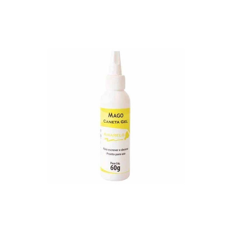 Caneta gel Mago 60g amarelo