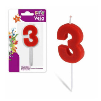 Vela Vermelha Nº 3