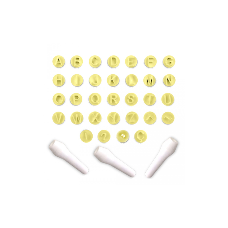 Kit carimbos Letras