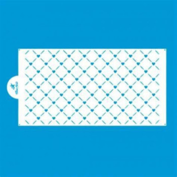 Stencil Poa corações