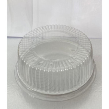 Caixa plástica com tampa redonda 21x6,5cm