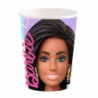 8 copos 237 ml Barbie sweet life