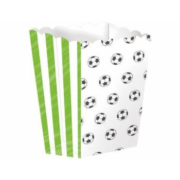 4 caixas pipocas futebol