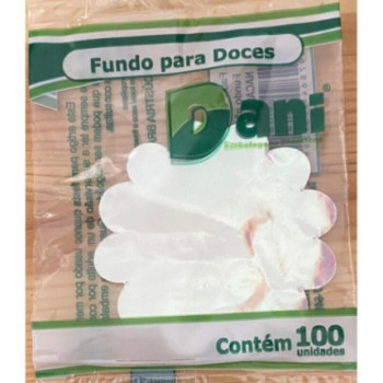 Fundo para doces nº 7 nacarado - 100 unidades