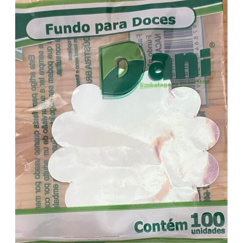 Fundo para doces nº 7 incolor - 100 unidades