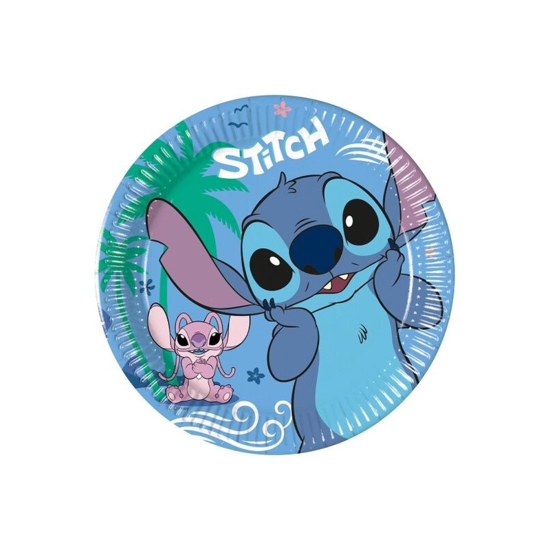 8 pratos 20cm Stitch