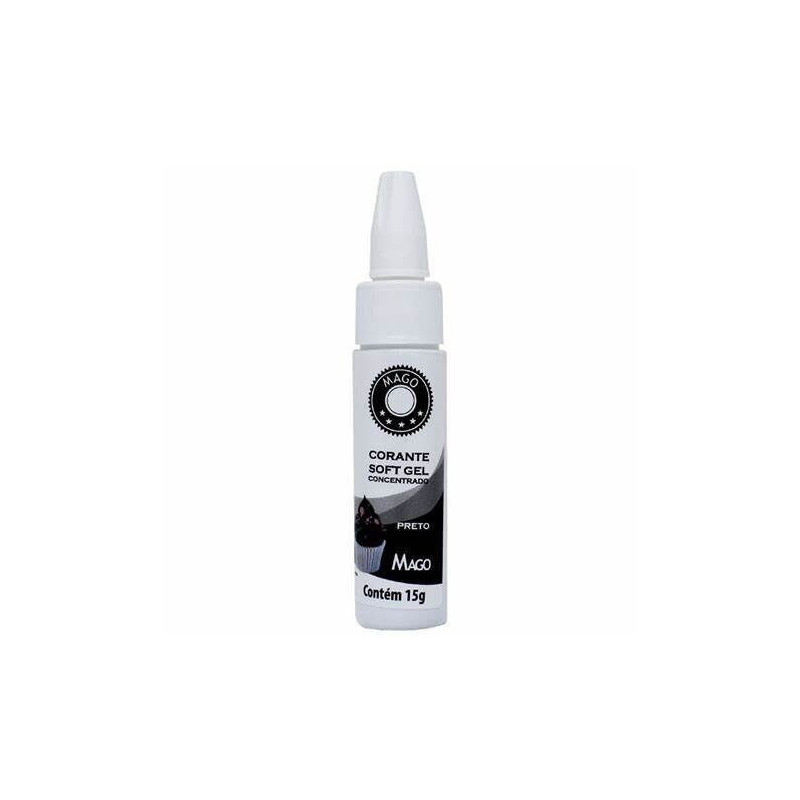 Corante gel concentrado Mago 15 g preto