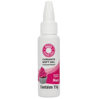 Corante gel concentrado Mago 15 g rosa Pink