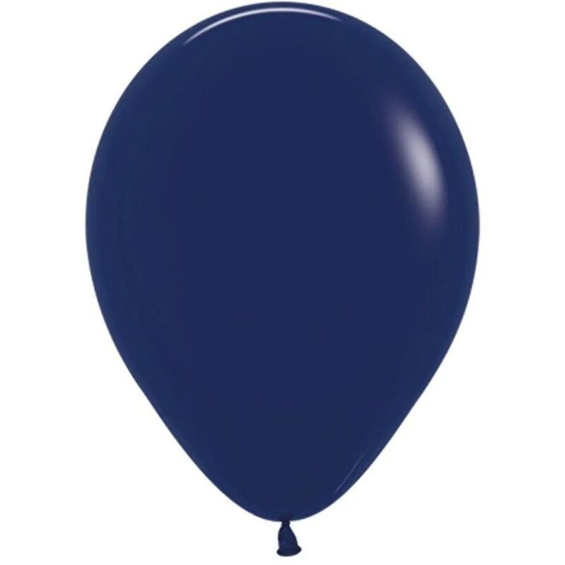 5 balões de latex balloonia azul marinho 18 polegadas