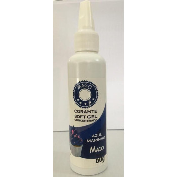 Corante soft gel concentrado Mago 60g Azul Marinho