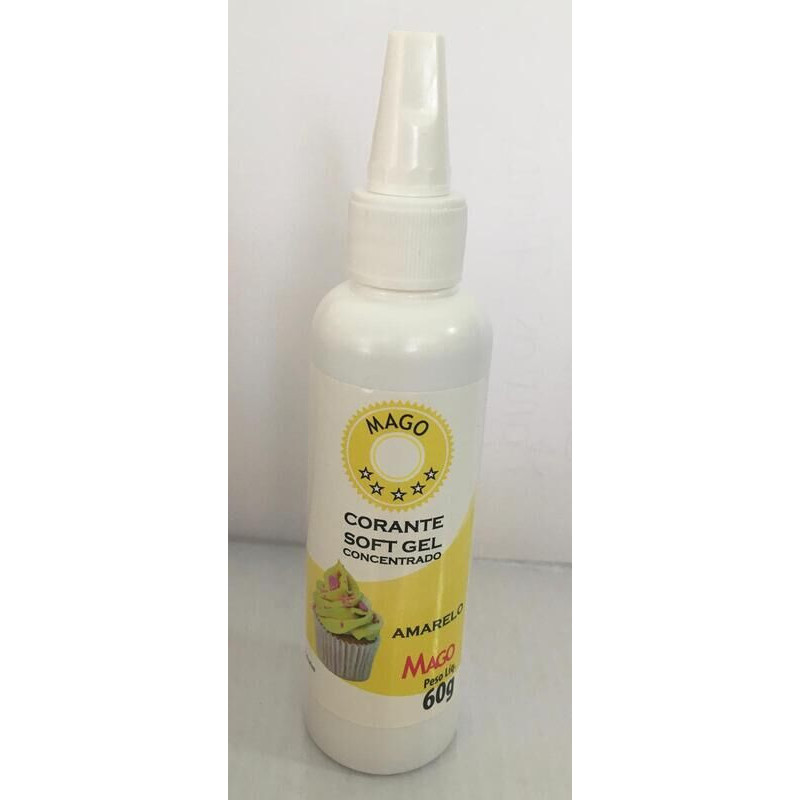 Corante soft gel concentrado Mago 60g Amarelo