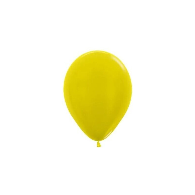 5 balões de latex balloonia amarelo limão 12”-30cm