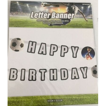 Letter banner futebol