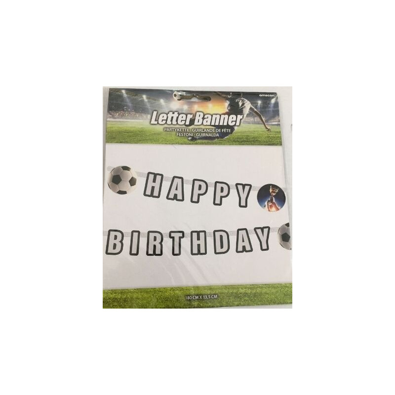 Letter banner futebol