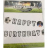 Letter banner futebol