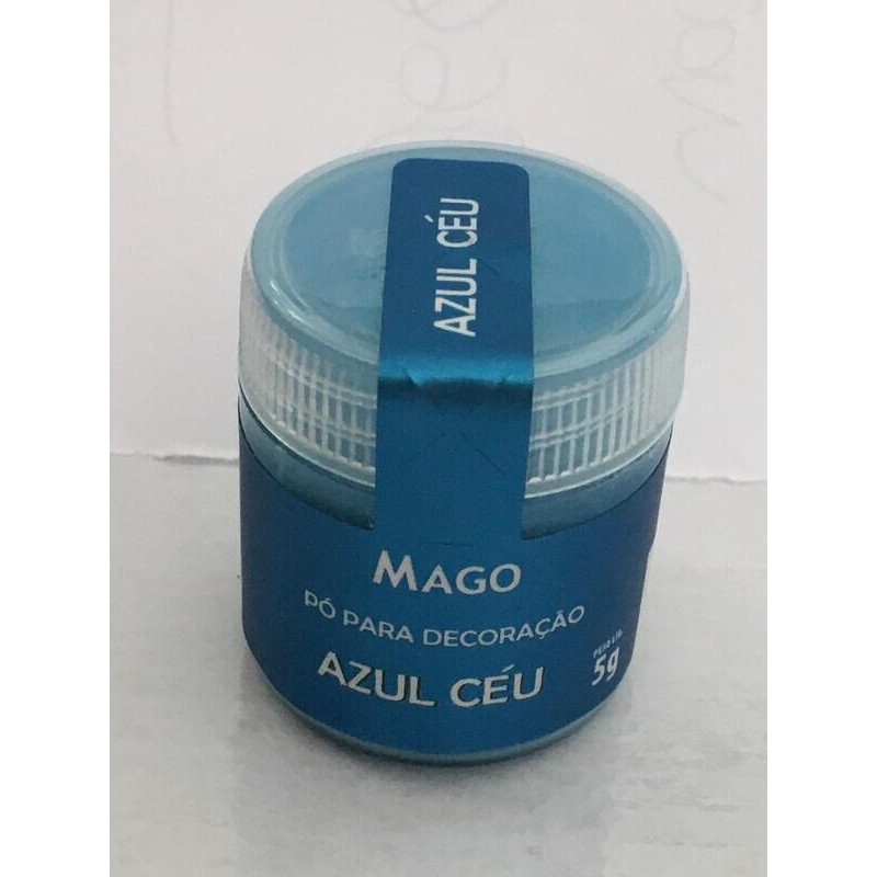Pó para decoração 5g azul céu