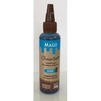 Corante para chocolate e cobertura Mago azul 50g