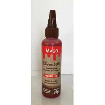 Corante para chocolate e cobertura Mago vermelho 50g