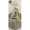 Vela de aniversário 9cm dourado nº 4