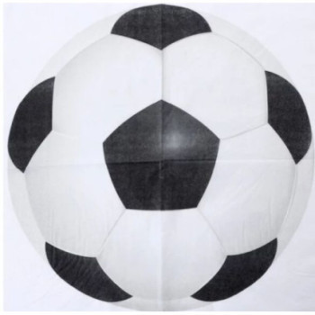 16 guardanapos 33x33cm futebol