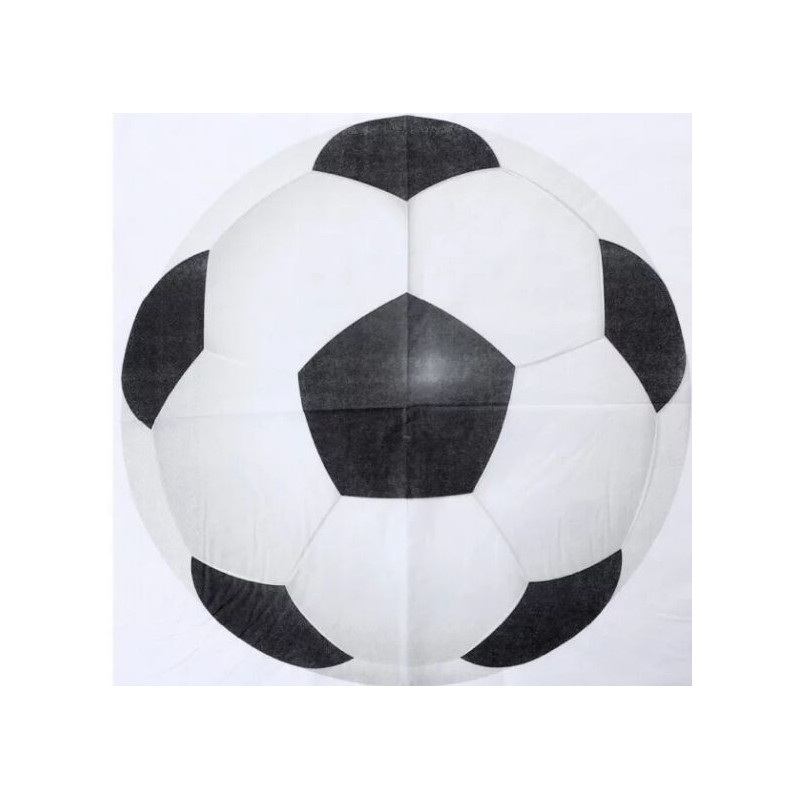 16 guardanapos 33x33cm futebol